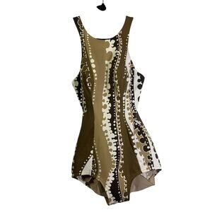 LEO NARDUCCI ROSE MARIE REID Swimsuit Vintage 1960's Open Back Pinup Bombshell